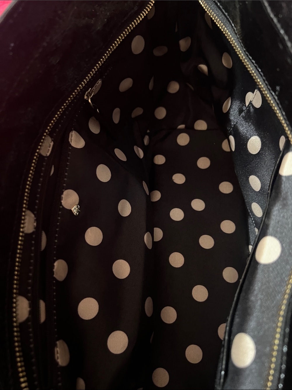 kate spade Black Patent Leather Tote with Top Handles - Picture 8 of 12